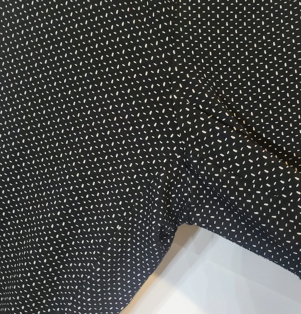 J. Jill Wearever Full Leg Cropped Stretch Pull On Pants Large Black White Rayon